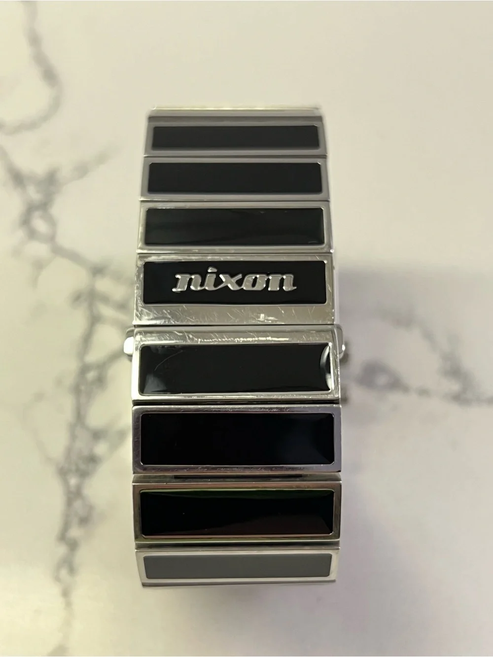 Nixon Rotolog Men’s Watch, Black & Silver, Stainless, Extra Links (Discontinued)